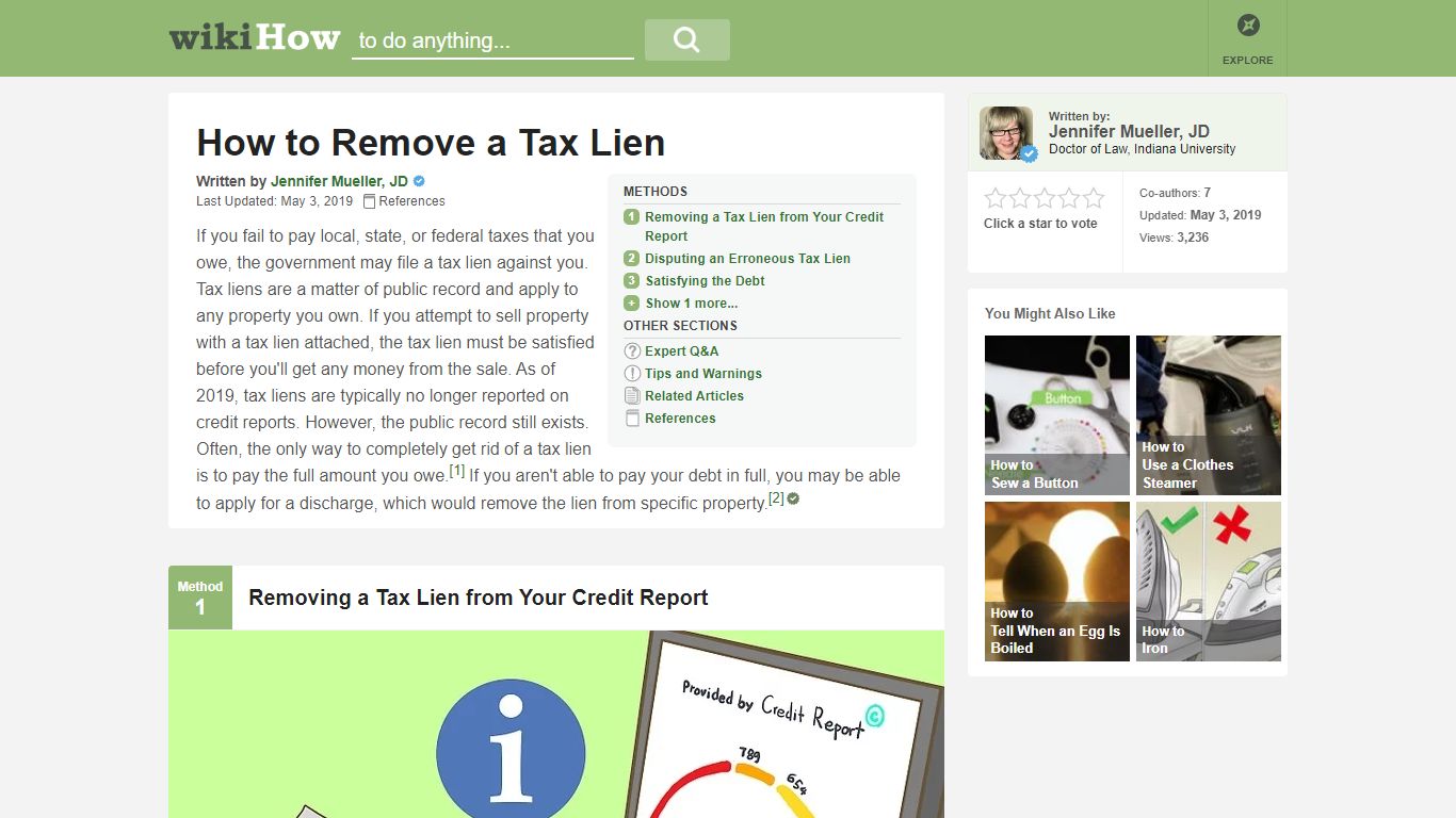 4 Ways to Remove a Tax Lien - wikiHow Life
